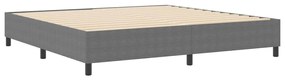 vidaXL Κρεβάτι με ελατήρια Ανοιχτό γκρι 200 x 200 cm Βελούδο