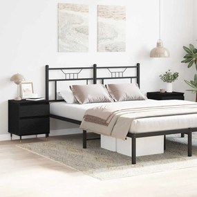 vidaXL Κομοδίνο 2 pcs Μαύρη δρυς 40 x 35 x 50 εκ. Επεξεργασμένο ξύλο