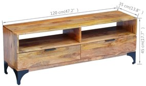vidaXL Έπιπλο Τηλεόρασης 120 x 35 x 45 εκ. από Ξύλο Μάνγκο