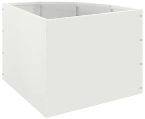 vidaXL Γωνιακό Ροδόδεντρο Λευκό 45 x 45 x 35 cm Ατσάλι