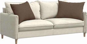vidaXL Μαξιλάρι Καναπέ 2 pcs Καφέ 70 x 50 cm ύφασμα