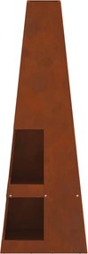 vidaXL Φωτιά σε μπολ Σκ rusty 35 x 35 x 100 εκ