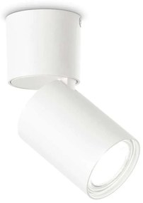 Φωτιστικό Οροφής-Σποτ Toby 271538 6x13cm 1xGU10 35W 3000K White Ideal Lux