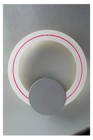 Απλίκα Φωτιστικό Τοίχου 3088-P Ακρυλικό Ροζ Round Tube 22W Sunlight-3088-P-Ροζ 3088-P