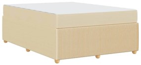 vidaXL Σκελετός Κρεβατιού Άλλο Κρεμ 160 x 200 cm ύφασμα