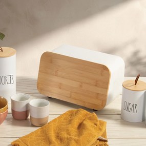 Ψωμιέρα (34.5x19x17) Nef-Nef Homeware White