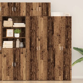 vidaXL Ντουλάπα Αποθήκευσης Παλιό Ξύλο 70x42.5x225 εκ. Επεξεργασμένο Ξύλο