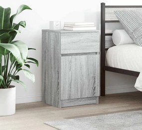 vidaXL Κομοδίνο Γκρι Sonoma 39x35x65 εκ. από Επεξεργασμένο Ξύλο