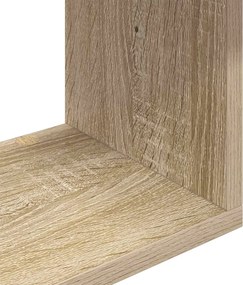 vidaXL Ράφι Τοίχου Sonoma Δρυς 70 x 20 x 100 εκ. Επεξεργασμένο Ξύλο
