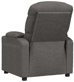 vidaXL Πολυθρόνα με Ανύψωση Σκούρο Γκρι Υφασμάτινη