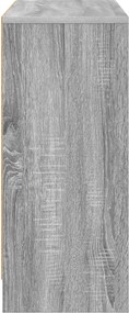 vidaXL Πλαϊνό γραφείο Γκρίζο Σονομα 88,5 x 27,5 x 63,5 εκ