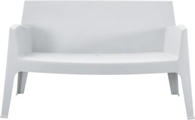 ΚΑΝΑΠΕΣ 2-ΘΕΣΙΟΣ ΠΟΛΥΠΡΟΠΥΛΕΝΙΟΥ SLEEK HM6366.01 ΧΡΩΜΑ ΛΕΥΚΟ 133x68x73Υεκ.