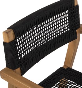 ΠΟΛΥΘΡΟΝΑ CHARLOTTE HM9637.02 ΞΥΛΟ TEAK & ΜΑΥΡΟ ΣΧΟΙΝΙ--B'ΔΙΑΛΟΓΗΣ 59x54x83Y
