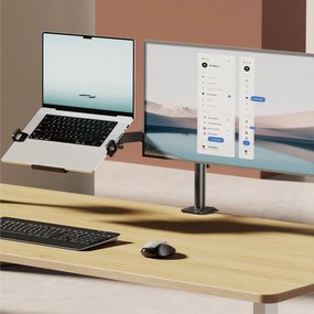 POWERTECH βάση γραφείου οθόνης &amp; laptop PT-1569, 17-32", έως 10kg