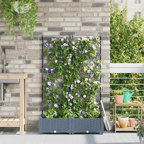 vidaXL Κηποτινάκι με Τρέλα Ανοιχτό γκρι 80 x 40 x 125.5 εκ. PP