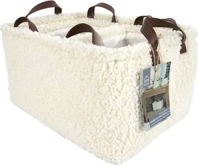 ΨΆΘΙΝΑ &amp; ΥΦΑΣΜΆΤΙΝΑ ΚΑΛΆΘΙΑ WHITE STORAGE BASKET X3 H20CM RG0031