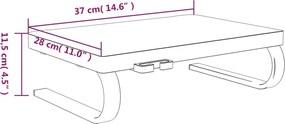 vidaXL Βάση Οθόνης Μαύρη 37x28x11,5 εκ.