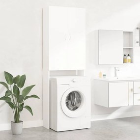 vidaXL Ντουλάπι Πλυντηρίου Λευκό 64 x 25,5 x 190 εκ.