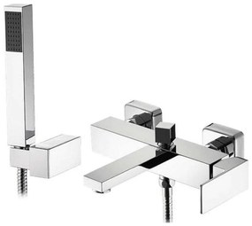 Μπαταρία Μπανιέρας Streto Plus 090924201 Chrome Pyramis Μέταλλο