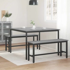 vidaXL Τραπεζαρίες 110 x 110 x 75 cm ΜΕΤΑΛΛΟ
