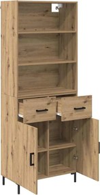 vidaXL Highboard Artisan Oak 69,5 x 34 x 180 εκ. Επεξεργασμένο ξύλο