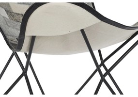 Καρέκλα Τραπεζαρίας DKD Home Decor Λευκό Μαύρο Μπεζ Γκρι 74 x 70 x 90 cm