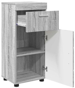 vidaXL Ντουλάπι Μπάνιου με πόρτα TULUM Γκρι sonoma 37 x 31.5 x 82 εκ