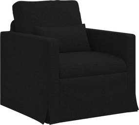 vidaXL Σετ Καναπέ 2 pcs Μαύρο 158 x 78 x 80 εκ ύφασμα