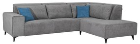 Γωνιακός Καναπές Legend Fylliana Δεξιά γωνία Γκρί Ύφασμα 272x197x80εκ 272x197x80 εκ.