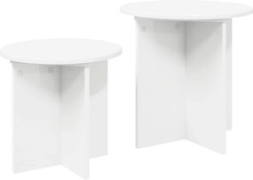 vidaXL Σετ βοηθητικά τραπεζάκια 2 pcs Μηχανικά επεξεργασμένο ξύλο