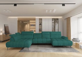 Γωνιακός καναπές Tony XL-Petrol-Αριστερή