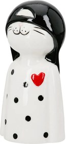 Figure Cat Porcelain White 2 Assorted 6X5X12Cm 6X5X12Cm