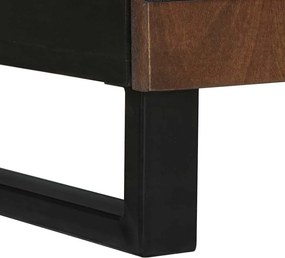 vidaXL Κομοδίνο Καρυδιά 50 x 33 x 60 εκ Επεξεργασμένο Ξύλο