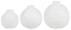 Βαζάκια Wonder Sphere (Σετ 3Τμχ) LBTRD0090299 Φ4-6x4,5-6cm White Raeder Porcelain