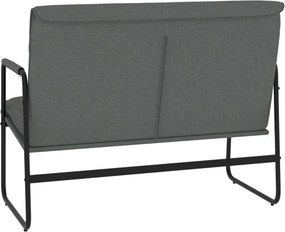 vidaXL Πάγκος Σκούρο Γκρι 100x64x80 εκ. Υφασμάτινος