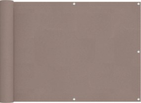 vidaXL Οθόνη Μπαλκονιού PU επενδεδυμένος οξφόρδης αλουμίνιο