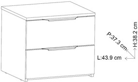 Κομοδίνο Yurei 2S-Leuko