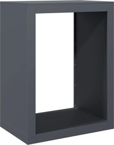 vidaXL Ράφι Καυσόξυλων Ανθρακί 60x40x80 εκ. Ατσάλινο