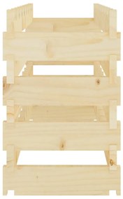 vidaXL Ραφιέρα Κρασιών 83 x 29 x 46 εκ. από Μασίφ Ξύλο Πεύκου