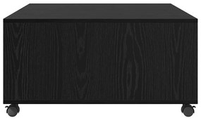 vidaXL Τραπεζάκι σαλονιού Μαύρη δρυς 75 x 75 x 38 cm