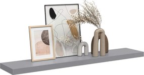 vidaXL Ράφι Τοίχου Γκρι 120x23,5x3,8 εκ. MDF