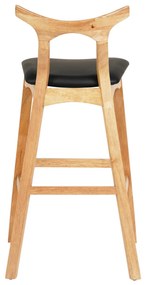 ΣΚΑΜΠΟ ΜΠΑΡ USOPP  RUBBERWOOD ΣΕ ΟΑΚ-ΜΑΥΡΟ PU 43x41x100Υεκ.