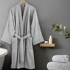 Μπουρνούζι Nima Velvet Kimono Grey Γκρι SMALL