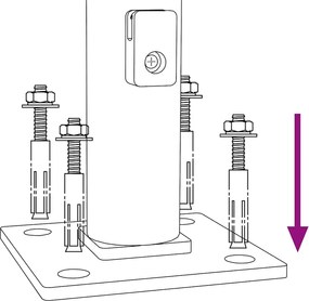 vidaXL Συρματόπλεγμα Περίφραξης Ανθρακί 1,6 x 25 μ. με Βάσεις Φλάντζα