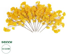 Artificial Garden GINKGO BRANCH 20229 10 x Τεχνητά Διακοσμητικά Κλαδία Γκίγκο Π50 x Υ65cm