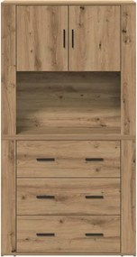 vidaXL Highboard Artisan Oak 80 x 33 x 150 εκ Επεξεργασμένο Ξύλο