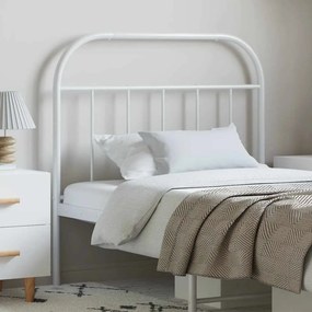 vidaXL Ανταλλακτικό κεφαλάρι Λευκό 100 εκ. Μεταλλικό