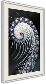 Αφίσα - Fractal Spiral (Negative) - 30x45 - Χρυσό - Χωρίς πασπαρτού