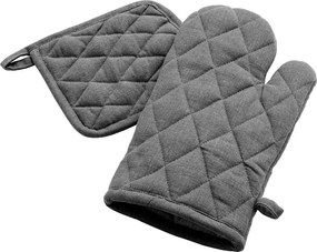 Γάντι + Πιάστρα Κουζίνας (Σετ) L-C Gourmet Anthracite 1731405