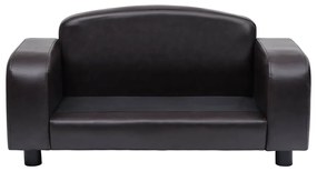 vidaXL Καναπές-Κρεβάτι Σκύλου Καφέ 80x50x40 εκ. από Συνθετικό Δέρμα